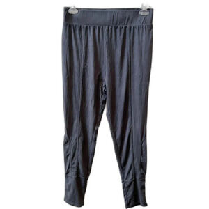 Soft Surroundings Dark Gray Faux Suede Leggings Womens Large Stretch Jogger